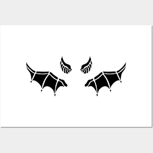 Black bat Posters and Art